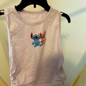 Stitch cropped tee